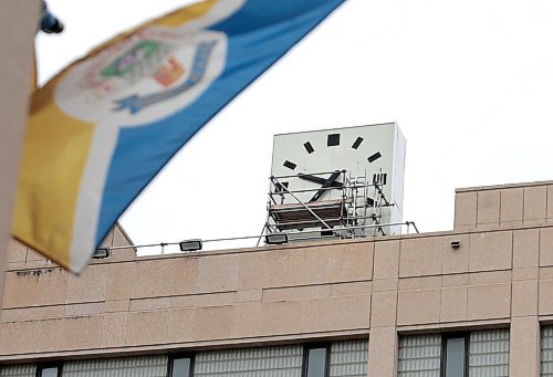 Ruth Bonneville /Free Press

Local - City Hall clock

The City Hall Clock on top of the Susan Thompson Building, overlooking the courtyard at City Hall has scaffolding on ti due to repair work.

See story. 


Aug 27th, 2024