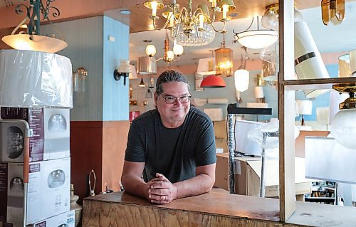 Ruth Bonneville / Free Press
Ideal Electric owner Michael Gruber is the third generation of his family to run the North End business that has specialized in lighting fixtures, lamps and lampshades since before the Great Depression.