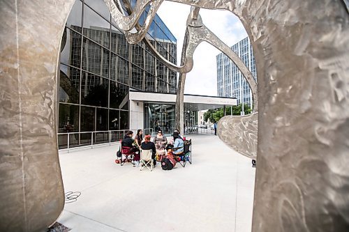 MIKAELA MACKENZIE / WINNIPEG FREE PRESS

A drum circle gathers in front of the law courts on Wednesday, Aug. 28, 2024. The Skibiki sentencing is taking place today.


Winnipeg Free Press 2024