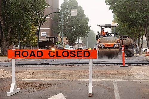 28082024
Road repaving work continues on Princess Avenue between 9th Street and 10th Street on Wednesday. (Tim Smith/The Brandon Sun)