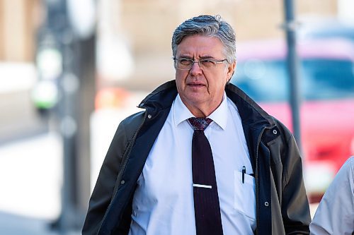 MIKAELA MACKENZIE / WINNIPEG FREE PRESS
 
Dr. Arcel Bissonnette arrives at the Law Courts for the first day of evidence in his trial in Winnipeg on Monday, May 1, 2023. 

Winnipeg Free Press 2023.