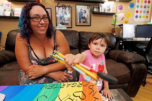 MIKE DEAL / FREE PRESS
Tannis with her son, Ben Silver, 4, who is holding out the collection of pencils that he got in today&#x2019;s calendar slot.
Tannis Silver, a teacher and mother, is getting ready to send her youngest, Ben, to kindergarten next week. She says Ben has been more hesitant about starting school than his older siblings. In order to get him excited, she's created a colourful countdown to kindergarten. 
The four-year-old is opening the equivalent of an advent calendar; every day, there's a new school-related item to open and put in his backpack. 
Reporter: Maggie Macintosh
240829 - Thursday, August 29, 2024.