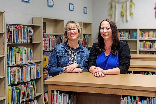 MIKE DEAL / FREE PRESS
Deidre Sagert (left), an early years support teacher for the St. James School Division, and Brooklands School Principal, Samantha Amaral, in a classroom Thursday afternoon.
Reporter: Maggie Macintosh
240829 - Thursday, August 29, 2024.