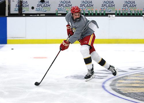 Ben Binder-Nord waits for a pass during a practice session drill at Brandon Wheat Kings training camp at Westoba Place on Friday morning. (Perry Bergson/The Brandon Sun)
Aug. 30, 2024