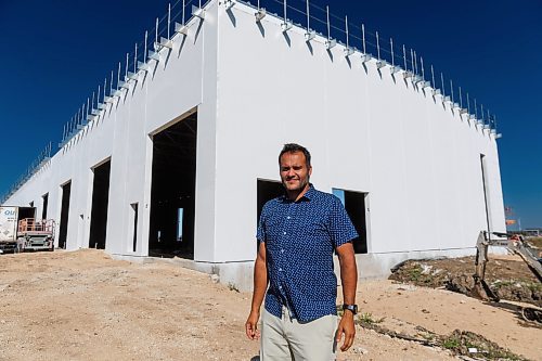 MIKE DEAL / FREE PRESS
Nicholas Rush majority owner at the construction site of Winnipeg&#x2019;s first pickleball-only multicourt indoor facility located at 500 Caron Road.
Reporter: George Williams
240830 - Friday, August 30, 2024.