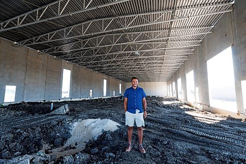 MIKE DEAL / FREE PRESS
Nicholas Rush majority owner at the construction site of Winnipeg&#x2019;s first pickleball-only multicourt indoor facility located at 500 Caron Road.
Reporter: George Williams
240830 - Friday, August 30, 2024.