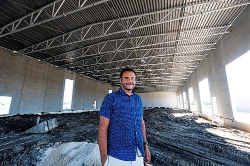 MIKE DEAL / FREE PRESS
Nicholas Rush majority owner at the construction site of Winnipeg&#x2019;s first pickleball-only multicourt indoor facility located at 500 Caron Road.
Reporter: George Williams
240830 - Friday, August 30, 2024.