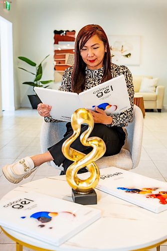 NIC ADAM / FREE PRESS
Almond Nail Bar Franchise Operations Manager Margie Pujante pictured in the waiting area of the company&#x2019;s flagship store in St. Vital, which is its biggest yet.
240830 - Friday, August 30, 2024.

Reporter: Gabby