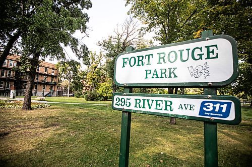 MIKAELA MACKENZIE / WINNIPEG FREE PRESS

Fort Rouge Park, where police hit a woman (who later died of her injuries) with their vehicle, on Tuesday, Sept. 3, 2024. 

For Nicole story.
Winnipeg Free Press 2024