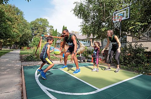 Ruth Bonneville / Free Press

BIZ - Little Ballers

Photo of  Chad and Kim Celaire, owners of Little Ballers, with their kids Kamani (boy, 6rs) and Jasmine 4yrs,  on their  basketball court in their front yard.

What: Little Ballers is an early childhood developmental basketball program based in Winnipeg. Within two years, it&#x573; expanded to 18 locations and is starting in Alberta this month.

Story by Gabby


Sept 3rd, 2024