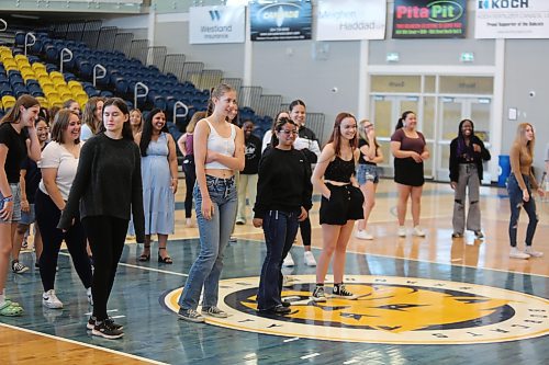 BU students laughs in a Play Fair session during Orientation Day on Tuesday. (Abiola Odutola/The Brandon Sun)