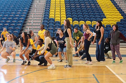 BU students having fun in a Play Fair session during Orientation Day on Tuesday. (Abiola Odutola/The Brandon Sun)