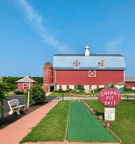 JEN ZORATTI / FREE PRESS
The Cherry Pit Spit at Lautenbach's Orchard Country Market & Winery.