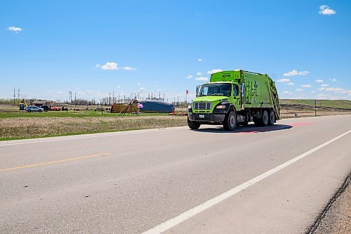 MIKE SUDOMA / FREE PRESS
A GFL Environmental truck drives past Camp Mercedes at the Brady Landfill Wednesday afternoon
May 8, 2024