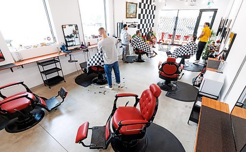 MIKE DEAL / FREE PRESS
Adam Woodbury (he/him), 32, a hair stylist who formerly rented a chair at Waltz On In on Sherbrook Street, has started a place of his own: Woody's Barbershop at 558 Academy Road.
Reporter: Aaron Epp
240904 - Wednesday, September 04, 2024.