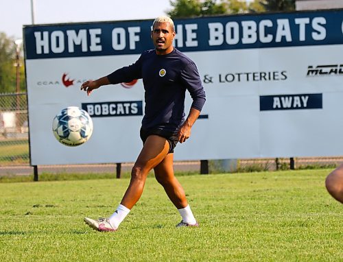 Victor Andrade and the Brandon University Bobcats men's soccer team begin the MCAC season at home on Saturday. (Thomas Friesen/The Brandon Sun)