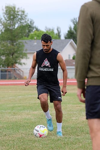 Brazilian import Paulo Pinto returns to the Cougars midfield for his third year. (Thomas Friesen/The Brandon Sun)