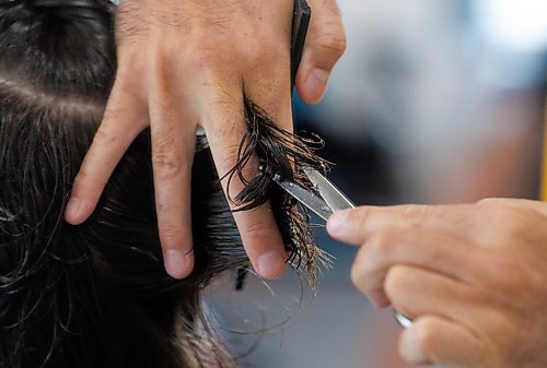 MIKE DEAL / FREE PRESS
Adam Woodbury (he/him), 32, a hair stylist who formerly rented a chair at Waltz On In on Sherbrook Street, has started a place of his own: Woody's Barbershop at 558 Academy Road.
Reporter: Aaron Epp
240904 - Wednesday, September 04, 2024.