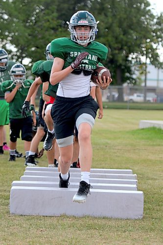 Sophomore quarterback Sean Kelly helped bring enough players together to get the Spartans back into game action after just a few exhibition contests each of the last few seasons. (Thomas Friesen/The Brandon Sun)