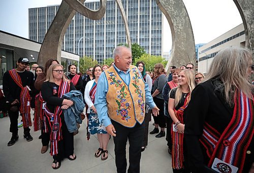 Ruth Bonneville / Free Press

LOCAL - Courts CFS Metis

Manitoba Mtis Federation President David Chartrand, outside the Law Courts Building with members of the MMF and their legal counsel prior to entering the court Thursday. 

The Manitoba Mtis Federation (MMF) hold pre-court ceremony and prayers in advance of the anticipated approval of the settlement for the Red River Mtis Child and Family Services class action in front of the LawCourts Building Thursday. 



Sept 5th,  2024