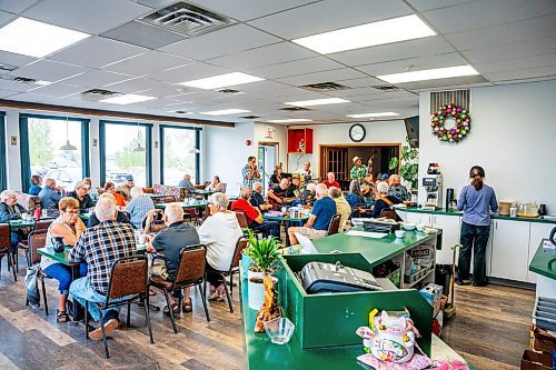 NIC ADAM / FREE PRESS
A group of seniors have been holding a lively bluegrass jam every Friday morning in Anola, for close to 25 years. The group - as many as 15 - gather for breakfast at 9 a.m., then start tuning up their instruments - guitar, banjo, mandolin, stand-up bass - around 9:30. 
240906 - Friday, September 06, 2024.

Reporter: ?