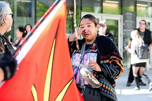 MIKAELA MACKENZIE / WINNIPEG FREE PRESS

Louise Menow, friend of William Ahmo, outside of the law courts on Friday, Sept. 6, 2024. 

For Chris story.
Winnipeg Free Press 2024