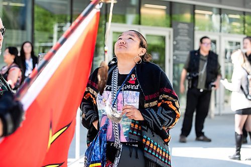 MIKAELA MACKENZIE / WINNIPEG FREE PRESS

Louise Menow, friend of William Ahmo, outside of the law courts on Friday, Sept. 6, 2024. 

For Chris story.
Winnipeg Free Press 2024