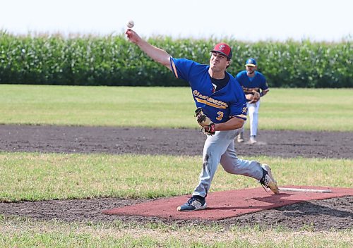 Team Central pitcher Ty Enns of Cartwright delivers to the plate during a game against Team East at the Field of Dreams tournament in Clearwater on Saturday. The three-team event drew hundreds of baseball fans out to the diamond designed by Joe Gardiner and a bevy of community volunteers. (Perry Bergson/The Brandon Sun)
Sept. 7, 2024