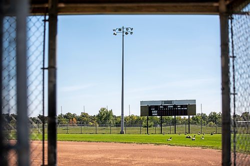 MIKAELA MACKENZIE / WINNIPEG FREE PRESS

The John Blumberg Sports Complex, which Red River Ex CEO Garth Rogerson would like to revitalize, on Monday, Sept. 9, 2024. The local exhibition association is seeking a 99-year lease to renovate and build on to the baseball and soccer complex at 4540 Portage Ave.

For Nicole story.
Winnipeg Free Press 2024