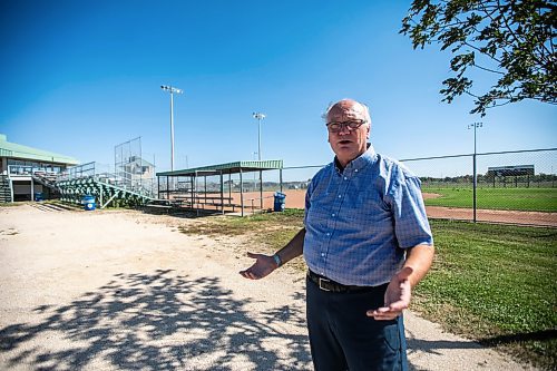 MIKAELA MACKENZIE / WINNIPEG FREE PRESS

Red River Ex CEO Garth Rogerson talks about the revitalization he&#x2019;s planning for the John Blumberg Sports Complex on Monday, Sept. 9, 2024. The local exhibition association is seeking a 99-year lease to renovate and build on to the baseball and soccer complex at 4540 Portage Ave.

For Nicole story.
Winnipeg Free Press 2024