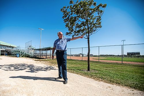 MIKAELA MACKENZIE / WINNIPEG FREE PRESS

Red River Ex CEO Garth Rogerson talks about the revitalization he&#x2019;s planning for the John Blumberg Sports Complex on Monday, Sept. 9, 2024. The local exhibition association is seeking a 99-year lease to renovate and build on to the baseball and soccer complex at 4540 Portage Ave.

For Nicole story.
Winnipeg Free Press 2024