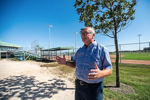 MIKAELA MACKENZIE / WINNIPEG FREE PRESS

Red River Ex CEO Garth Rogerson talks about the revitalization he&#x2019;s planning for the John Blumberg Sports Complex on Monday, Sept. 9, 2024. The local exhibition association is seeking a 99-year lease to renovate and build on to the baseball and soccer complex at 4540 Portage Ave.

For Nicole story.
Winnipeg Free Press 2024