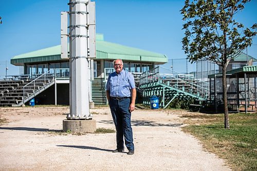 MIKAELA MACKENZIE / WINNIPEG FREE PRESS

Red River Ex CEO Garth Rogerson talks about the revitalization he&#x2019;s planning for the John Blumberg Sports Complex on Monday, Sept. 9, 2024. The local exhibition association is seeking a 99-year lease to renovate and build on to the baseball and soccer complex at 4540 Portage Ave.

For Nicole story.
Winnipeg Free Press 2024