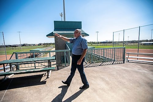 MIKAELA MACKENZIE / WINNIPEG FREE PRESS

Red River Ex CEO Garth Rogerson talks about the revitalization he&#x2019;s planning for the John Blumberg Sports Complex on Monday, Sept. 9, 2024. The local exhibition association is seeking a 99-year lease to renovate and build on to the baseball and soccer complex at 4540 Portage Ave.

For Nicole story.
Winnipeg Free Press 2024