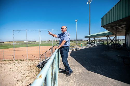 MIKAELA MACKENZIE / WINNIPEG FREE PRESS

Red River Ex CEO Garth Rogerson talks about the revitalization he&#x2019;s planning for the John Blumberg Sports Complex on Monday, Sept. 9, 2024. The local exhibition association is seeking a 99-year lease to renovate and build on to the baseball and soccer complex at 4540 Portage Ave.

For Nicole story.
Winnipeg Free Press 2024