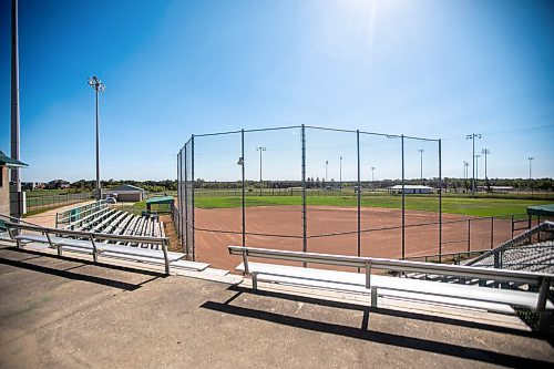 MIKAELA MACKENZIE / WINNIPEG FREE PRESS

The John Blumberg Sports Complex, which Red River Ex CEO Garth Rogerson would like to revitalize, on Monday, Sept. 9, 2024. The local exhibition association is seeking a 99-year lease to renovate and build on to the baseball and soccer complex at 4540 Portage Ave.

For Nicole story.
Winnipeg Free Press 2024