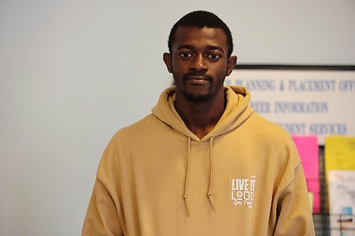 Brandon University international student Afolabi Olofintoye says he has been struggling mentally, trying to plan his finances, "My parents help me, but with rent, tuition, and daily expenses like food and textbooks, the limited hours make it hard to keep up.” (Abiola Odutola/The Brandon Sun)