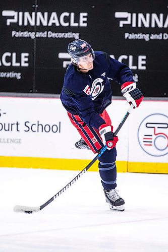 MIKAELA MACKENZIE / WINNIPEG FREE PRESS

Mark Scheifele (55) during an informal preseason captain&#x573; skate at the Hockey For All Centre on Tuesday, Sept. 10, 2024. 

For Mike McIntyre story.
Winnipeg Free Press 2024