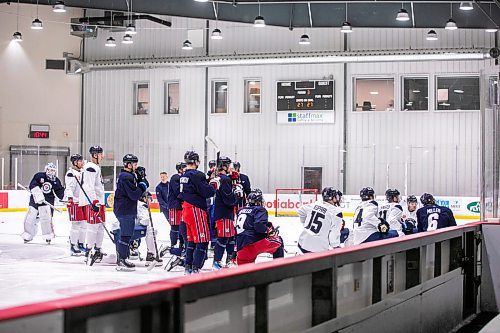 MIKAELA MACKENZIE / WINNIPEG FREE PRESS

An informal preseason captain&#x573; skate at the Hockey For All Centre on Tuesday, Sept. 10, 2024. 

For Mike McIntyre story.
Winnipeg Free Press 2024