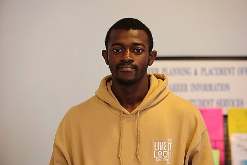 Brandon University international student Afolabi Olofintoye (Abiola Odutola/The Brandon Sun)