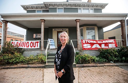 JOHN WOODS / FREE PRESS
Cheryl Wiebe, owner of Gags Unlimited who is closing her business at the end of September, is photographed in her store Tuesday, September 10, 2024. Wiebe cites multiple economic reasons for the closure. Hamilton House, where the business is located, is also up for sale.

Reporter: gabby