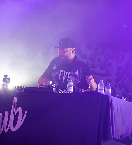 Mike Thiessen / Winnipeg Free Press 
DJ Shub performing at Winnipeg Folk Festival&#x2019;s Big Blue @ Night. 230708 &#x2013; Saturday, July 8, 2023