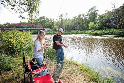 Ruth Bonneville / Free Press

Weather standup at  La Barriere Park 

Makena McGinnis and her friend Aven Smith take advantage of their day off and the great weather fish along the shores of the La Salle River at La Barriere Park Wednesday.  In the photo Aven prepares to throw back a small pickerel fish that Makena  just caught. 


Sept 11th,  2024