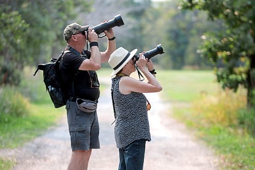 Ruth Bonneville / Free Press

Weather standup at  La Barriere Park 

Avid bird watchers, David and Valerie Coulombe  photograph a Red-Headed Woodpecker in the trees at La Barriere Park Wednesday.  The two picked up the hobby a couple years ago from their son and now spend their free time enjoy photographing birds while walking in the great outdoors. 

Sept 11th,  2024