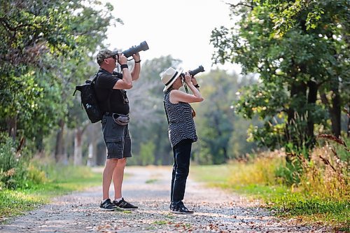 Ruth Bonneville / Free Press

Weather standup at  La Barriere Park 

Avid bird watchers, David and Valerie Coulombe  photograph a Red-Headed Woodpecker in the trees at La Barriere Park Wednesday.  The two picked up the hobby a couple years ago from their son and now spend their free time enjoy photographing birds while walking in the great outdoors. 

Sept 11th,  2024