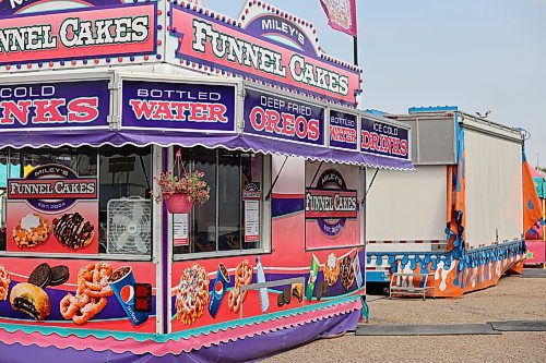 Miley's Funnel Cakes truck is ready for business at the 2024 Food Truck Warz on Thursday afternoon. (Abiola Odutola/The Brandon Sun)