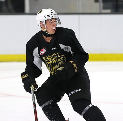 Brandon Wheat Kings defenceman Dylan Ronald returned from a badly damaged knee to fulfil his dream of playing in the Western Hockey League. (Perry Bergson/The Brandon Sun)