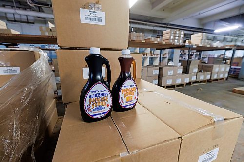 MIKE DEAL / FREE PRESS
Boxes of Nutty Club Pancake Syrup.
Nutty Club warehouse and packaging facility at 130 Galt Avenue where everything is getting ready to be put up for auction.
240910 - Tuesday, September 10, 2024.