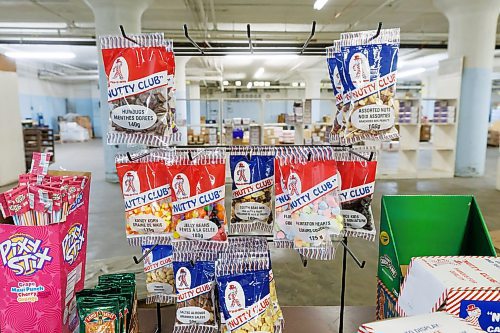 MIKE DEAL / FREE PRESS
A display with a number of treats.
Nutty Club warehouse and packaging facility at 130 Galt Avenue where everything is getting ready to be put up for auction.
240910 - Tuesday, September 10, 2024.