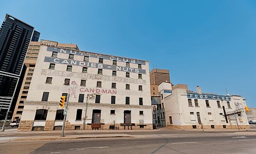 MIKE DEAL / FREE PRESS
Nutty Club office building at 149 Pioneer Avenue and 132 Portage Avenue East, where everything is getting ready to be put up for auction.
240910 - Tuesday, September 10, 2024.